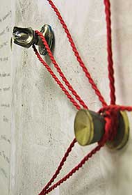 Doors with scarlet cord