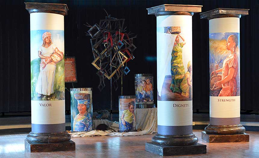 Courage Ablaze exhibit