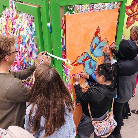 Find out more about this project at Healing in Arts Broken Wings School Violence Workshop Projects